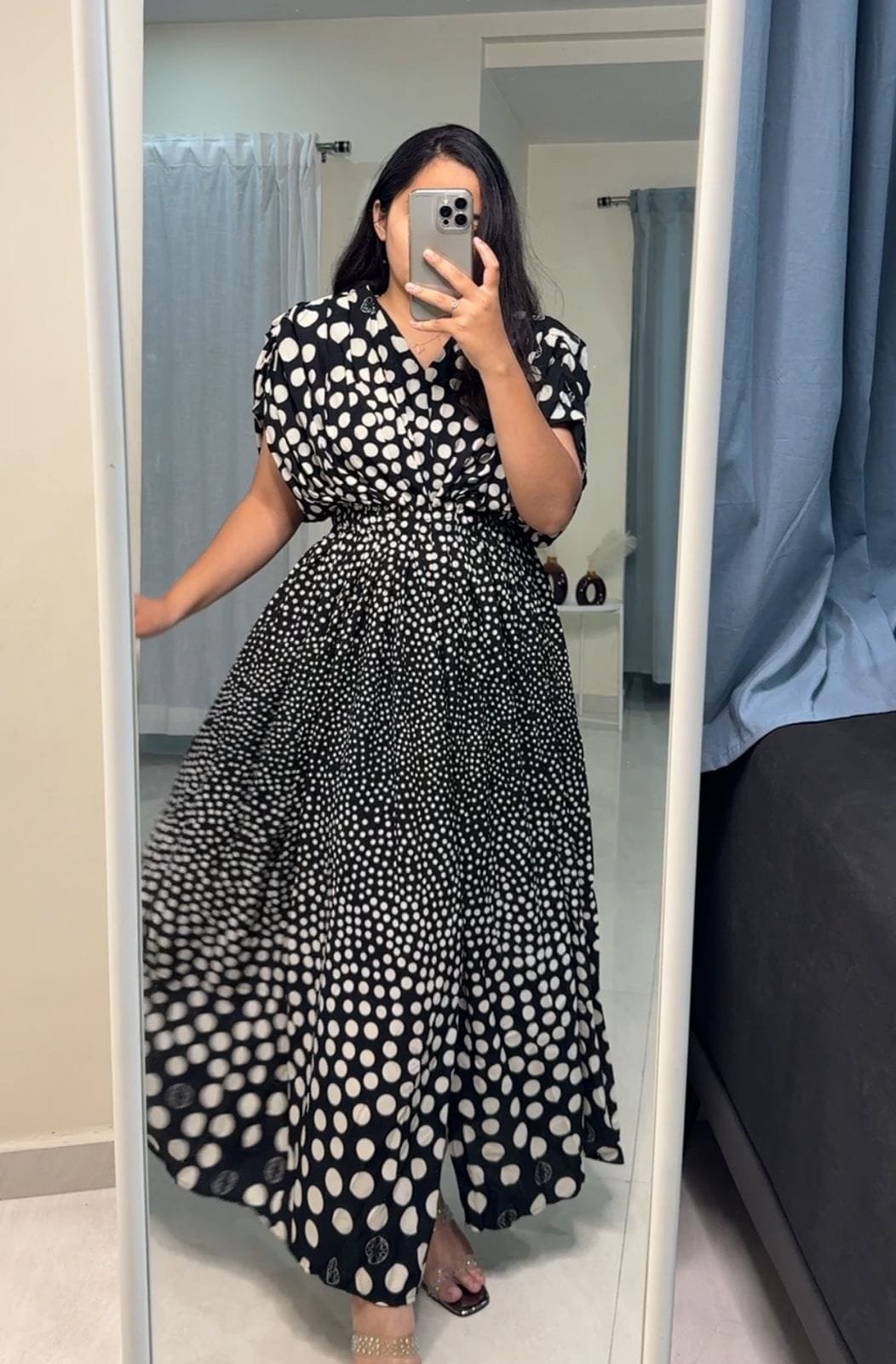 Hana Floral Maxi Dress - Black image