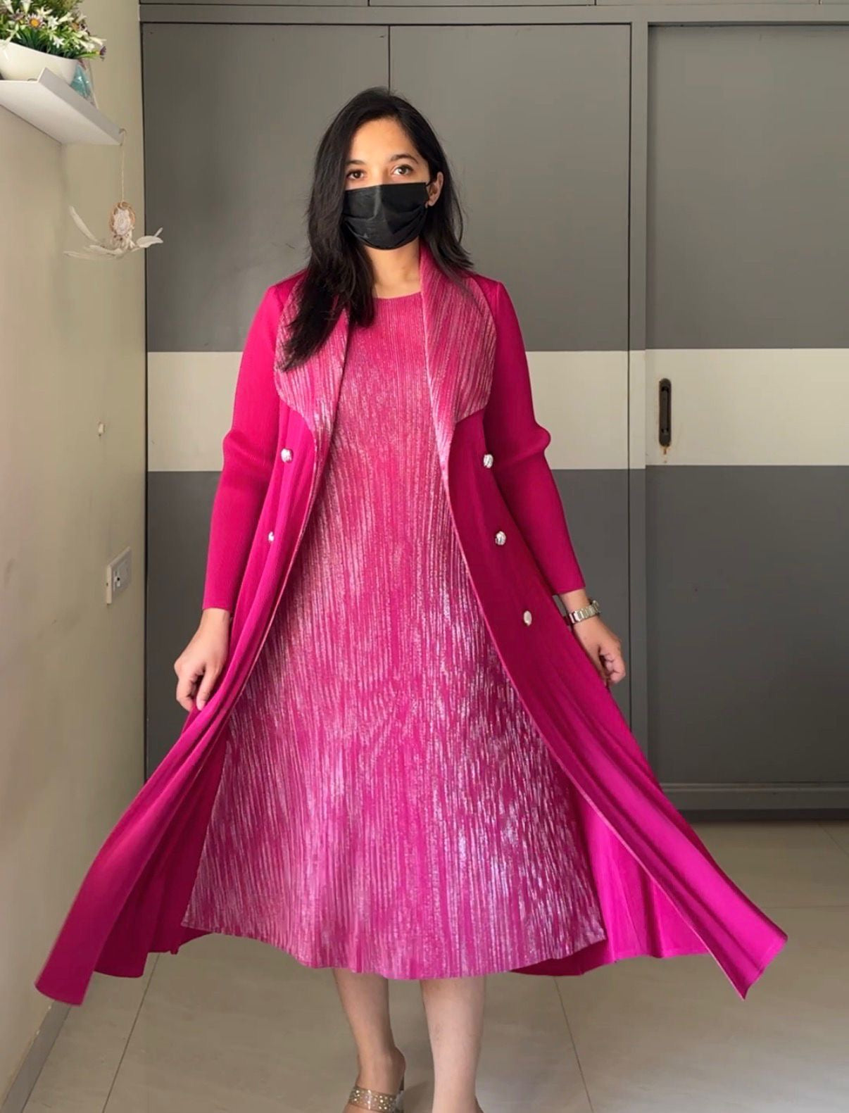 Mary Exclusive Pleated Dress