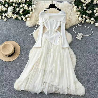 Myla Winter Dress - White image