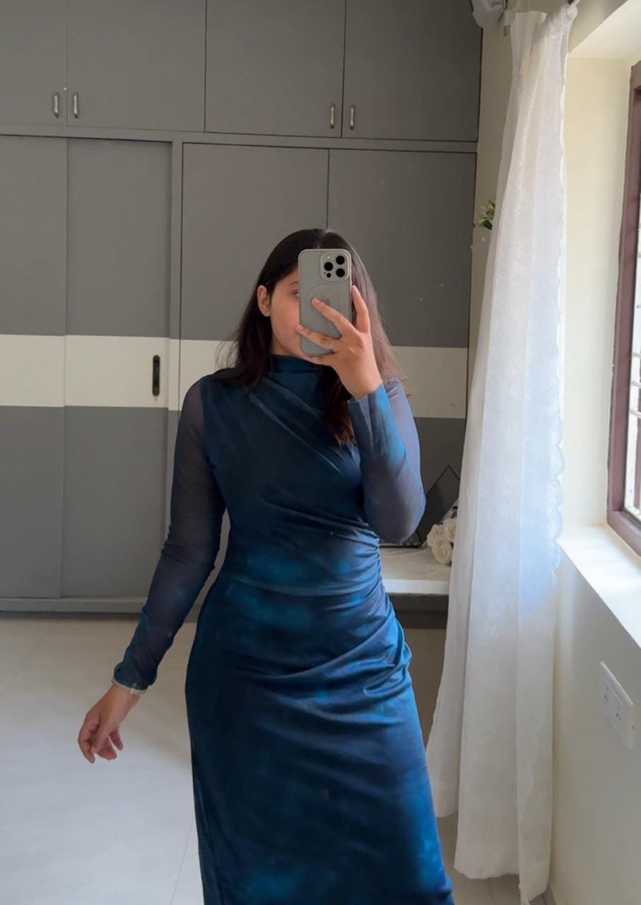 Calista Mesh Ombre Dress image 2
