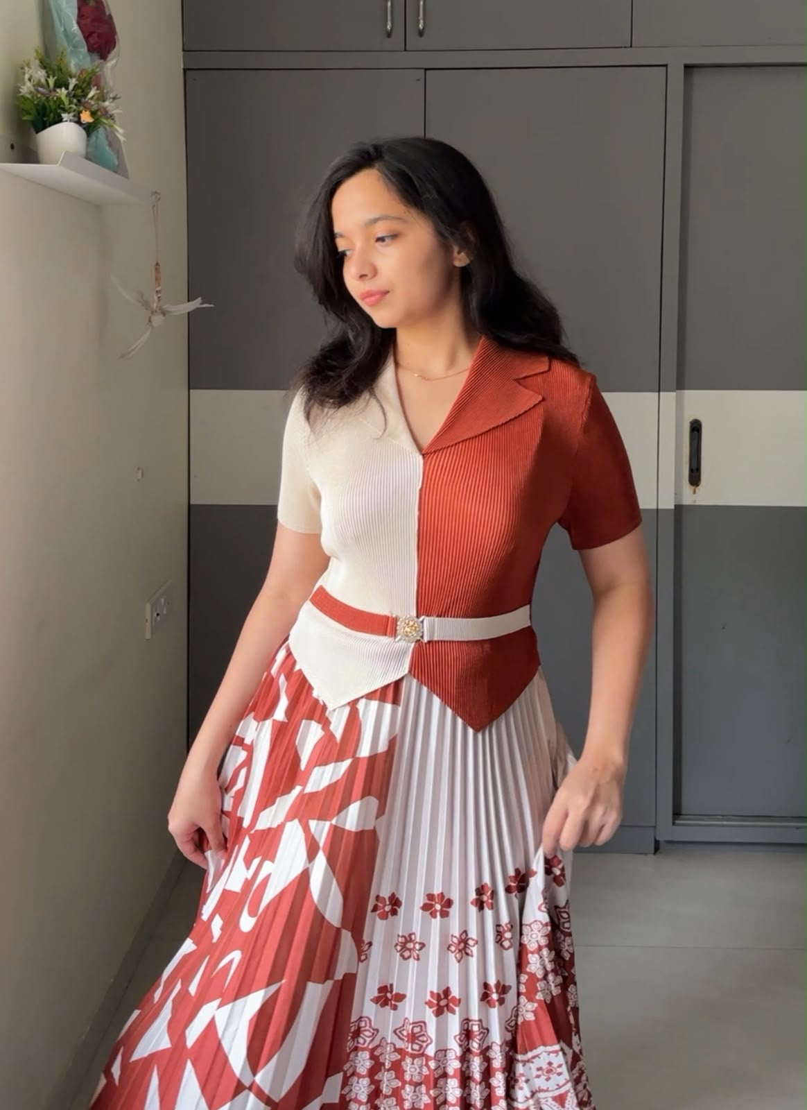 Aki Exclusive Pleated Dress