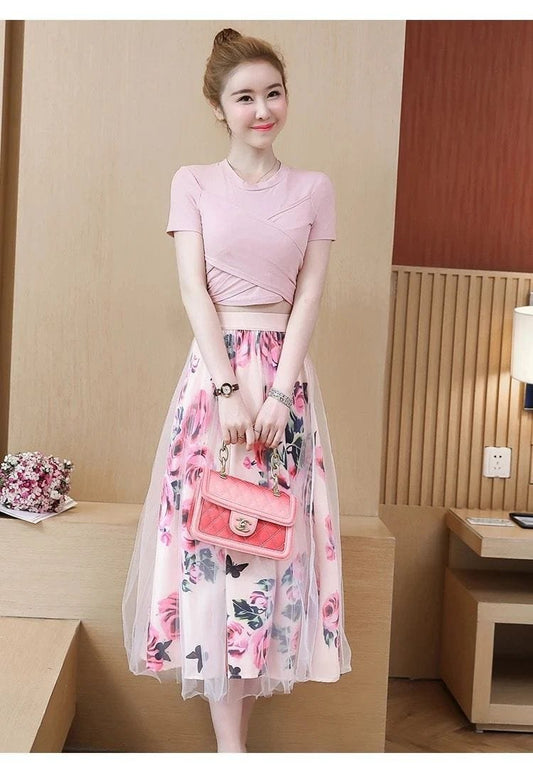 Pink Floral Co-Ords image 0