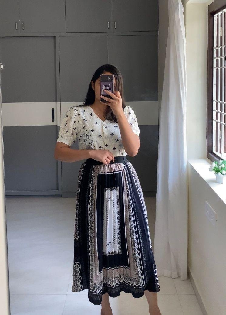 Abiba Georgette Skirt image 1