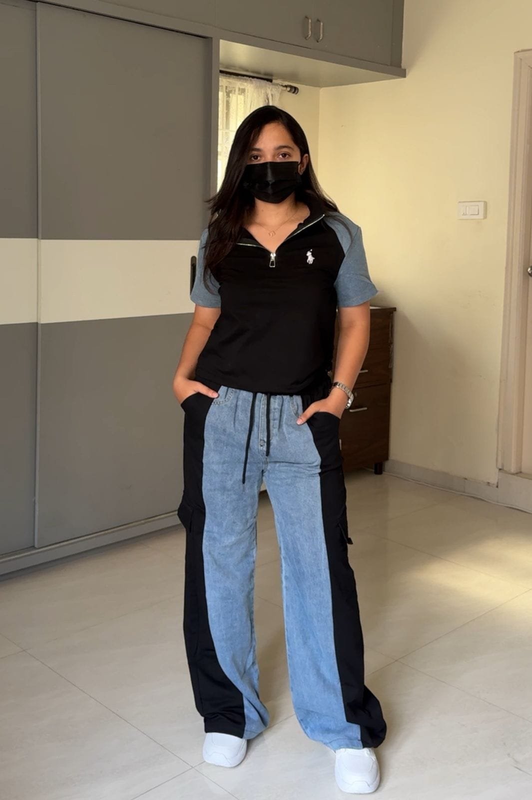 Viola Denim Patchwork Co-Ords image 3