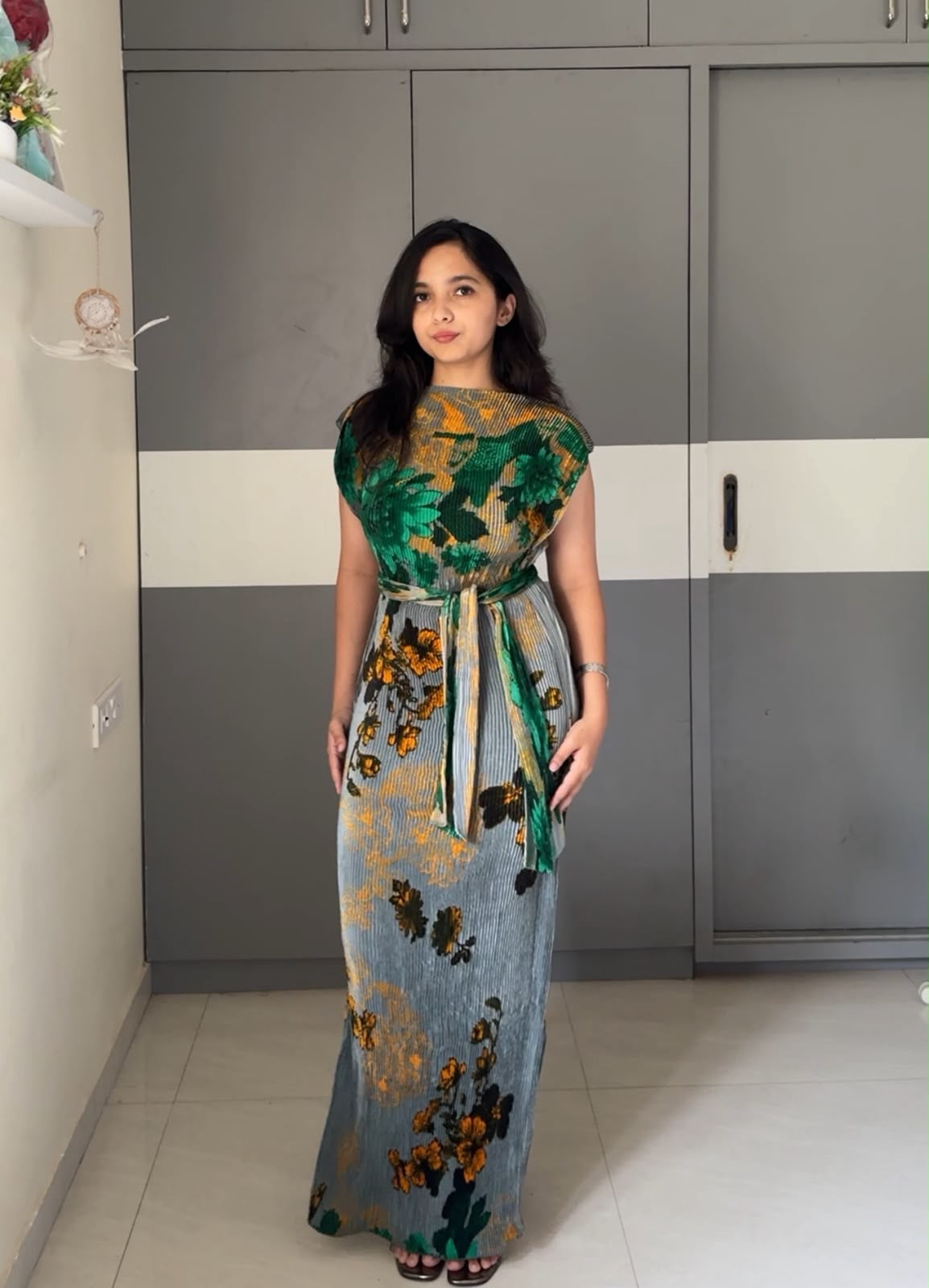 Hima Tie Up Maxi Dress 2
