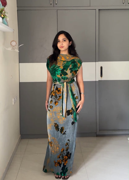 Hima Tie Up Maxi Dress 2