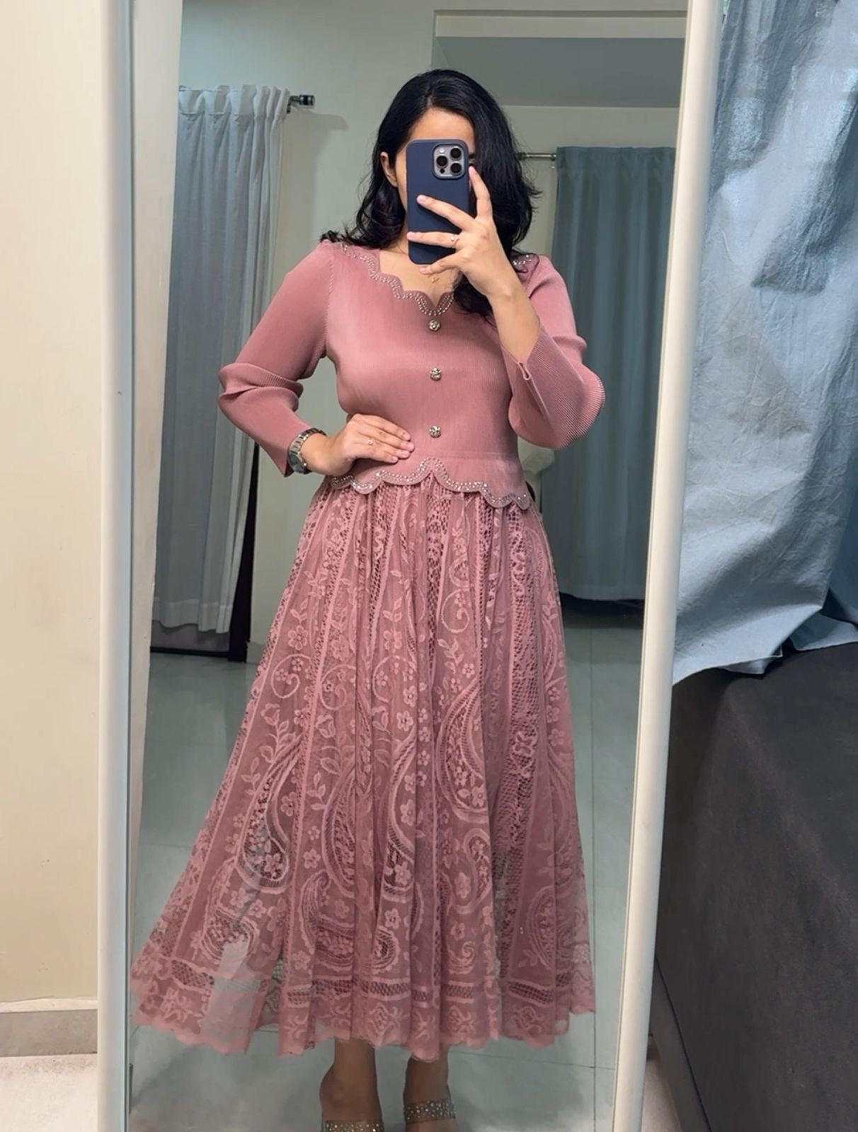 Linny Exclusive Pleated Dress
