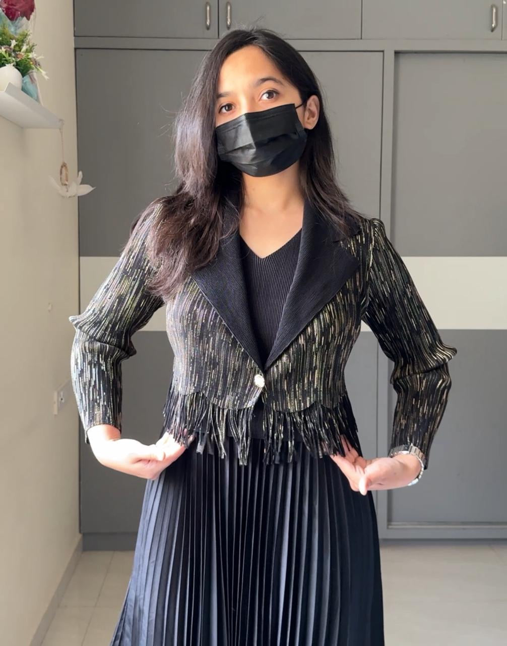 Tux Exclusive Pleated Dress