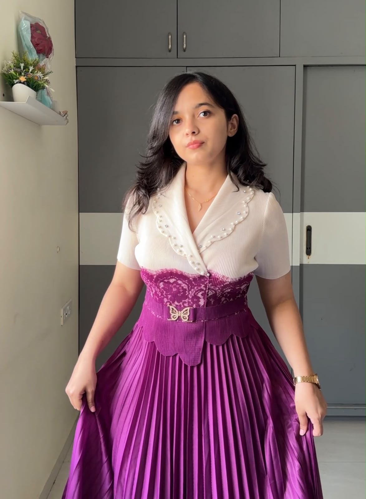 Luni Exclusive Pleated Dress