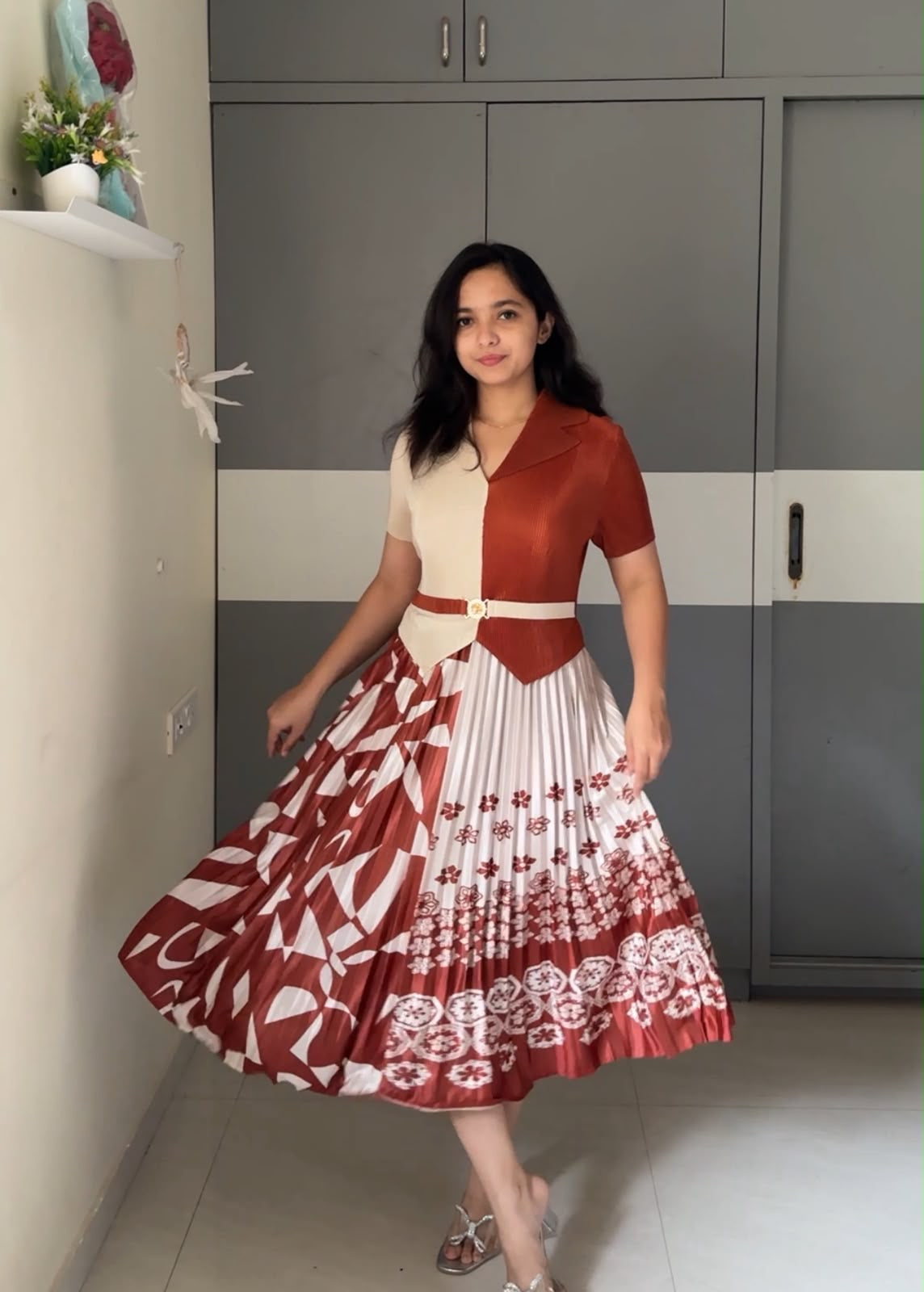 Aki Exclusive Pleated Dress
