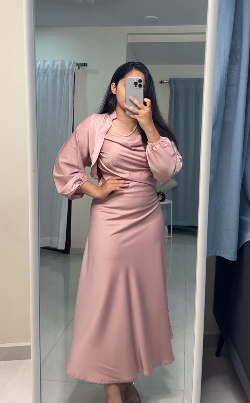 Cecilia Satin Co-Ords - Pink image