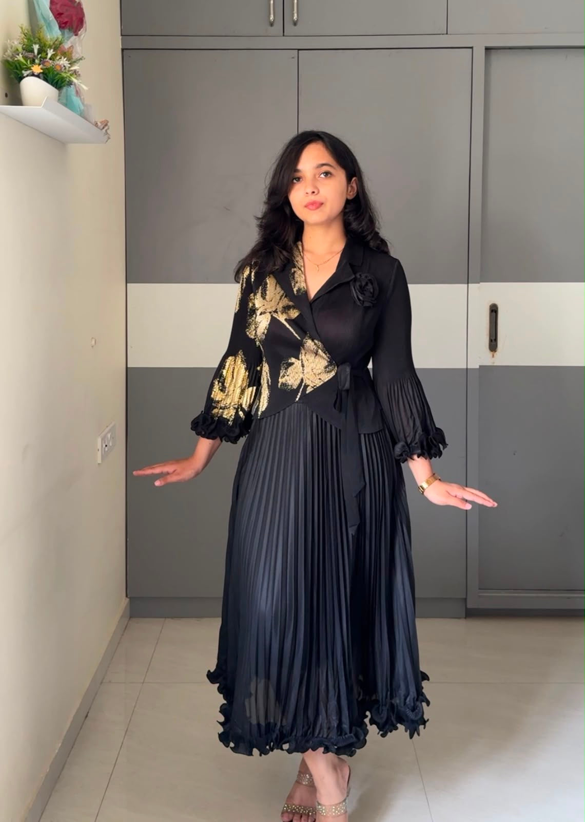 Holly Exclusive Pleated Dress