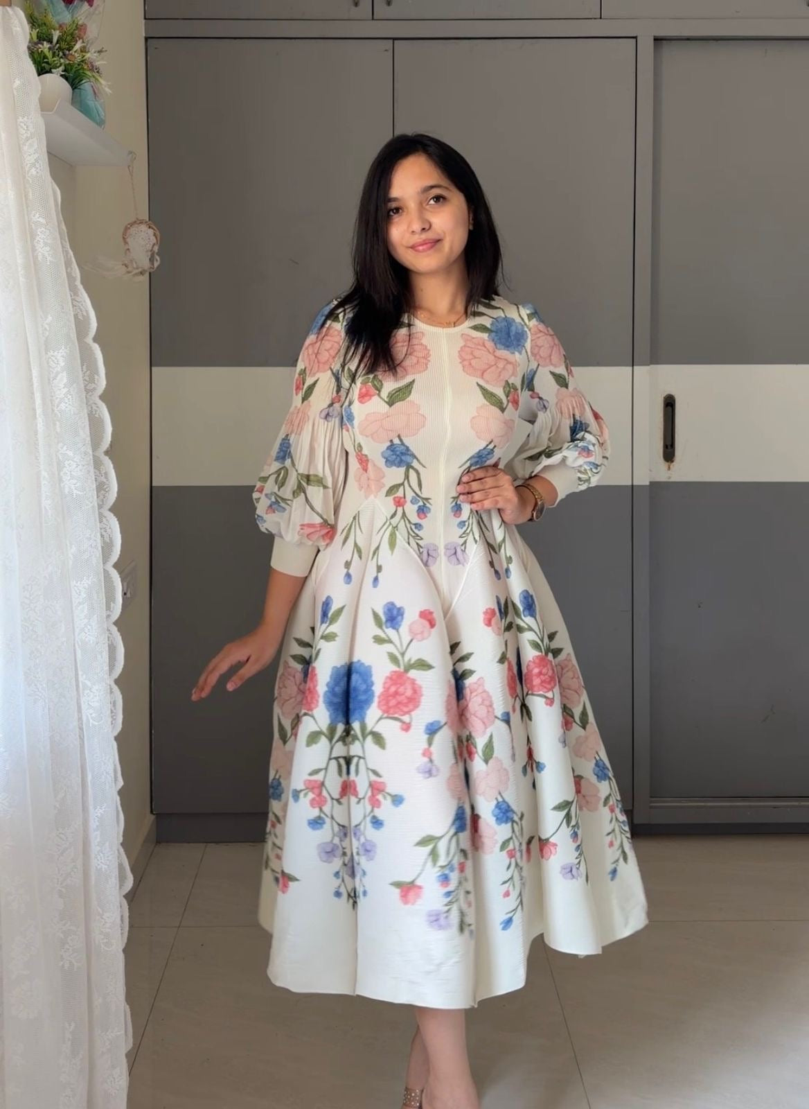 Shanaya Floral Pleated Dress