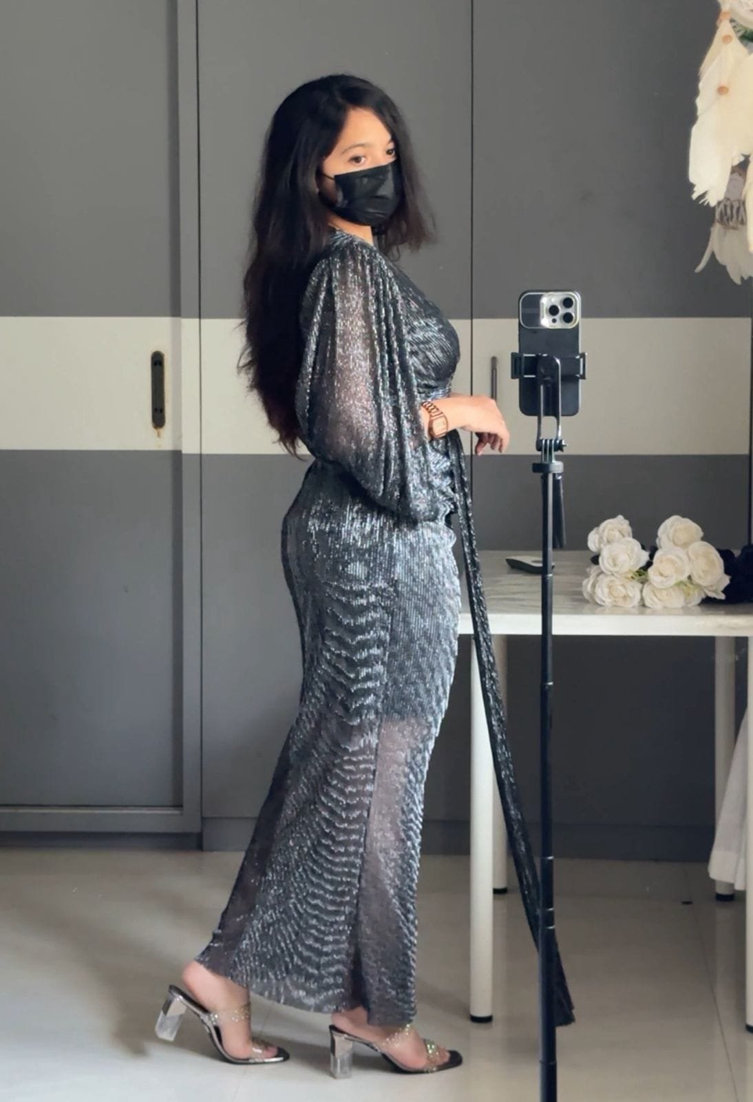 Raizy Mesh Bodycon Gown image 4
