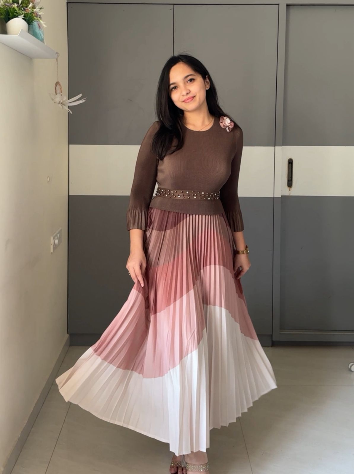 Crea Exclusive Pleated Dress