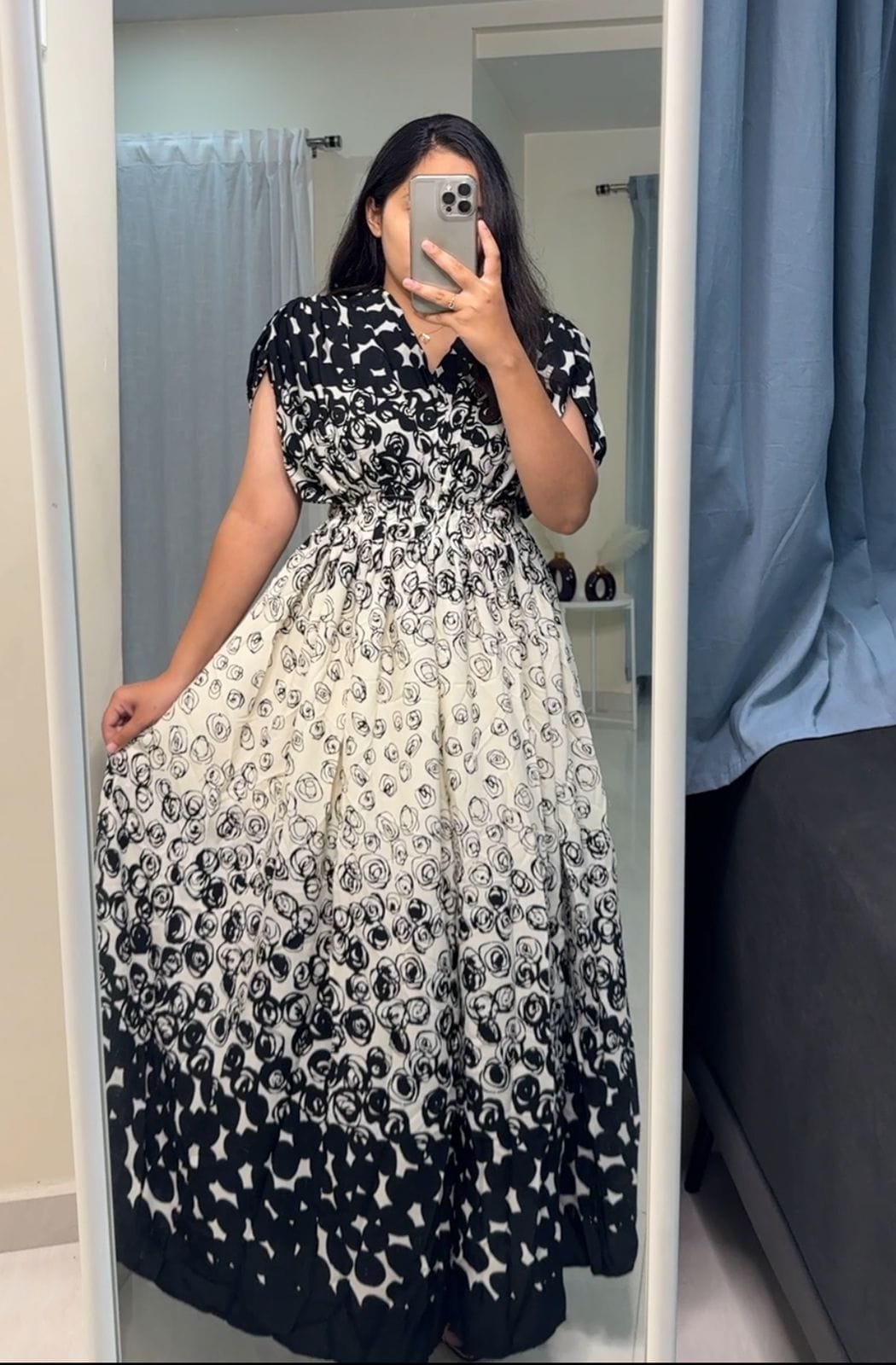 Hana Floral Maxi Dress - Cream image