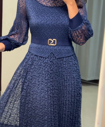 Ellis Lace Pleated Dress image 3