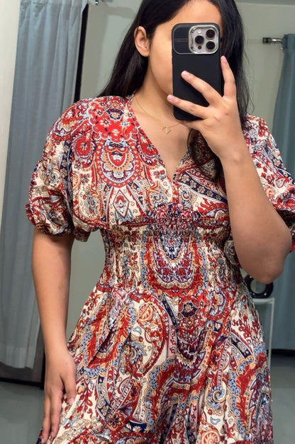 Evie Floral Printed V-Neck Jumpsuits image 1