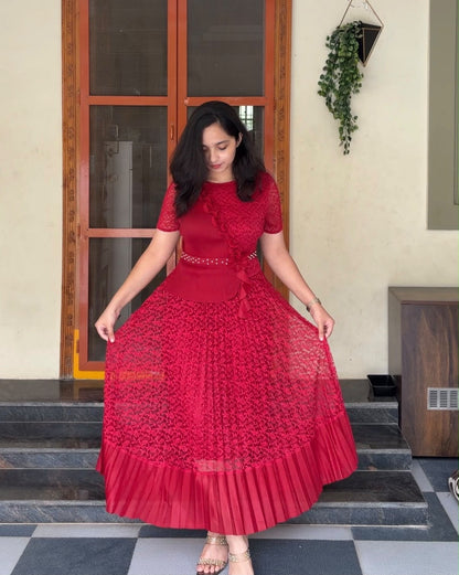 Fanah Exclusive Pleated Dress
