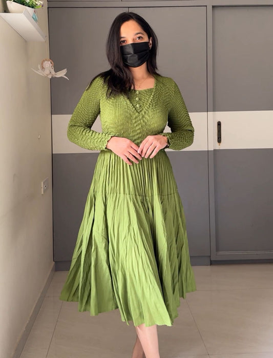 Christy Exclusive Pleated Dress