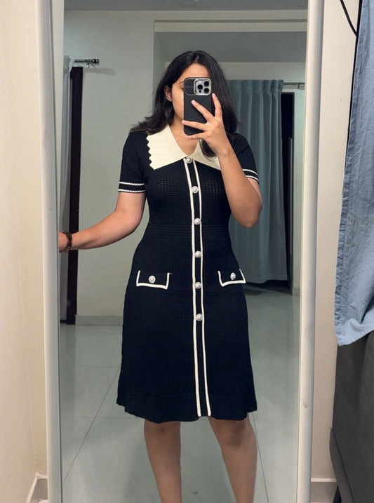 Reya Knit Collared Dress image 0