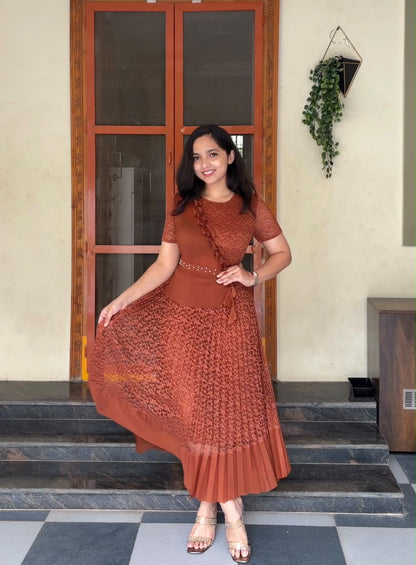 Fanah Exclusive Pleated Dress