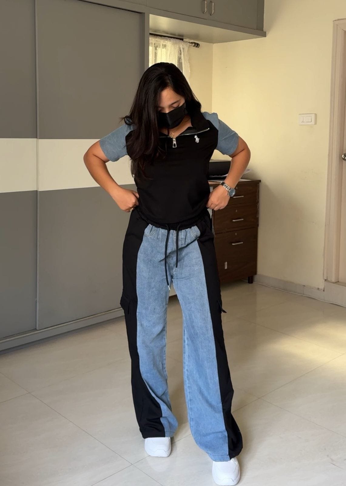 Viola Denim Patchwork Co-Ords image 4