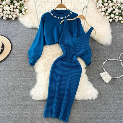 Junia Knitted Co-Ords - Blue image