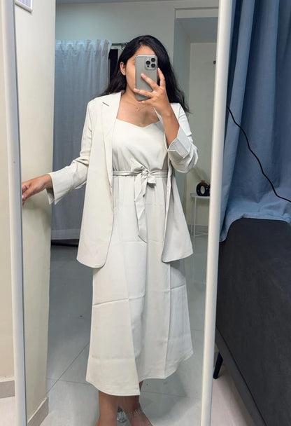 Claire Blazer Co-Ords - Off White image