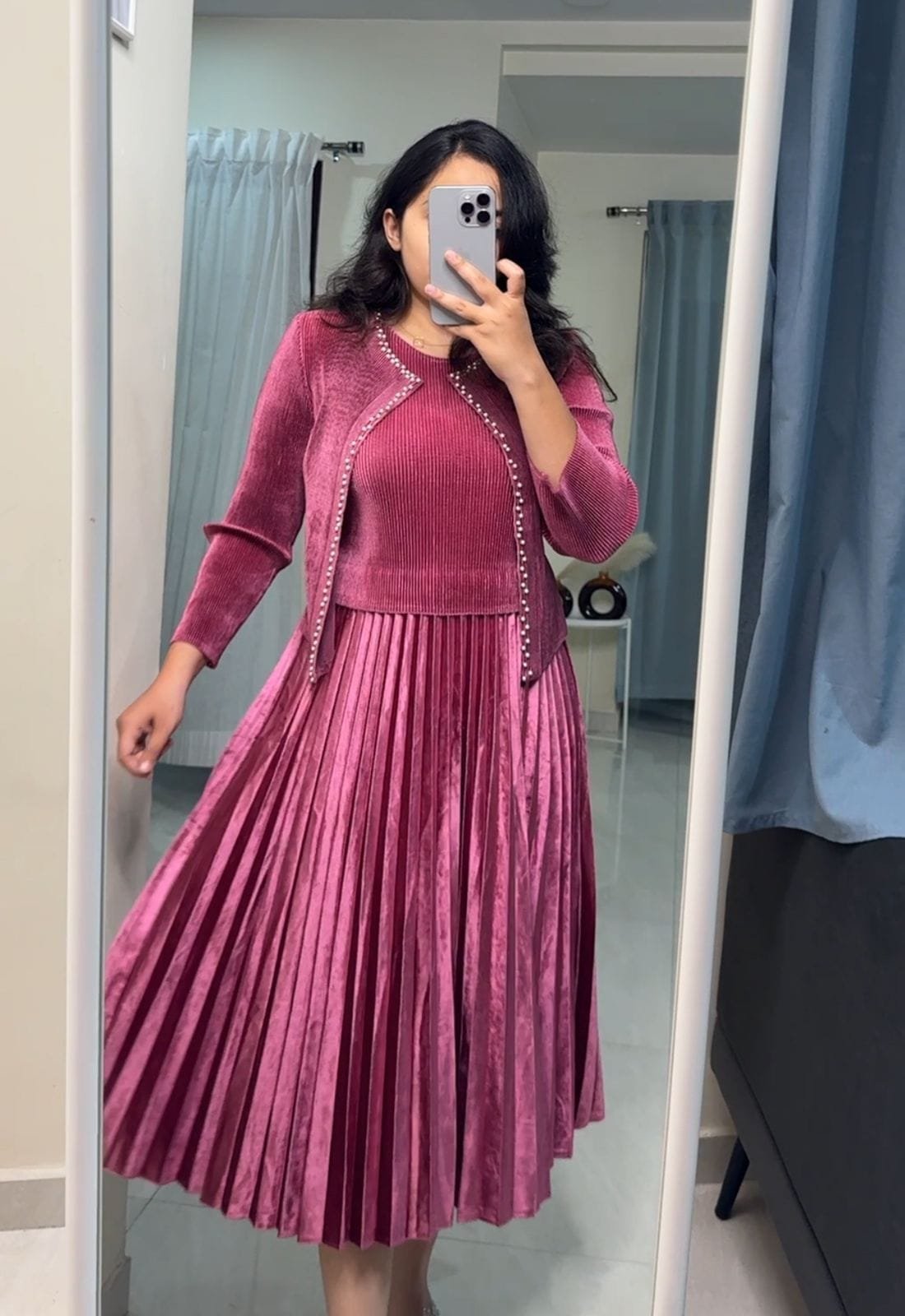 Adley Exclusive Pleated Dress image 5