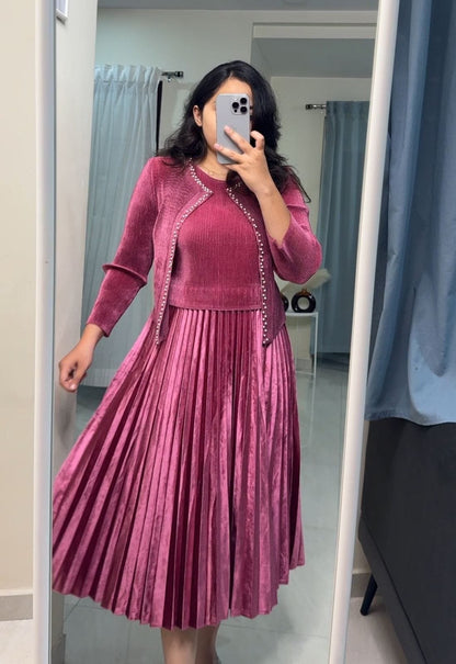 Adley Exclusive Pleated Dress image 5