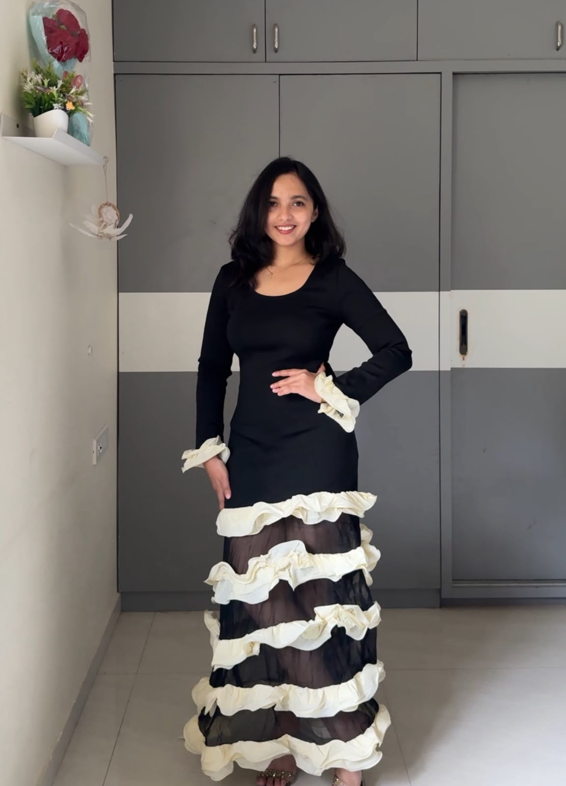Cindy Ruffle Dress