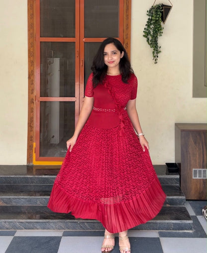 Fanah Exclusive Pleated Dress