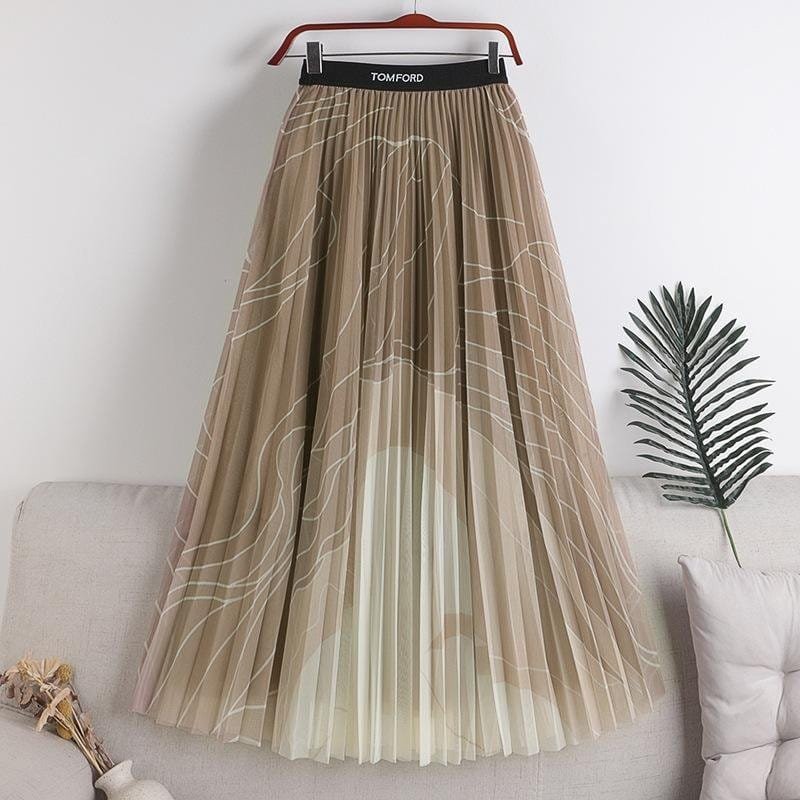 Sable Designer Skirts - Beige image