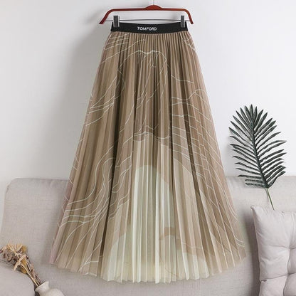 Sable Designer Skirts - Beige image