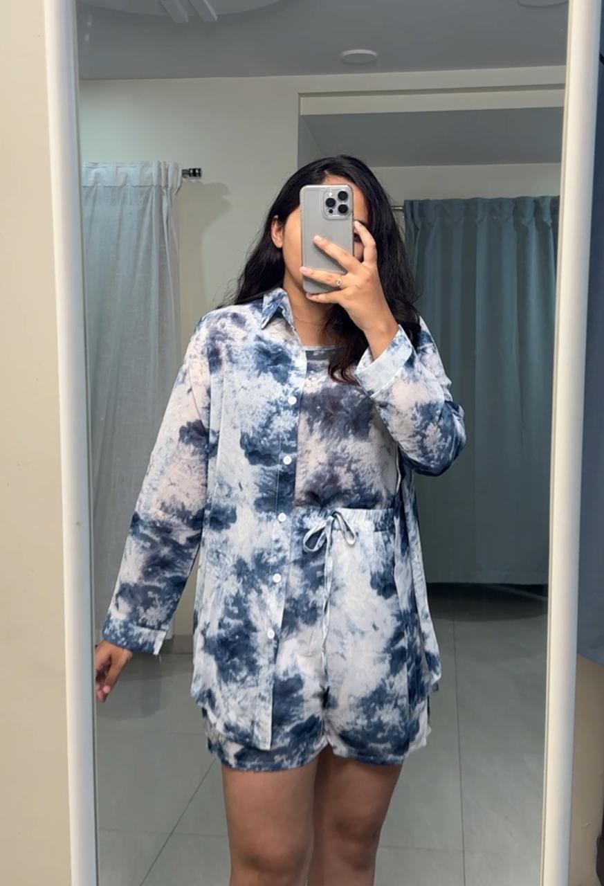 Jolina Printed Co-Ords - Blue image