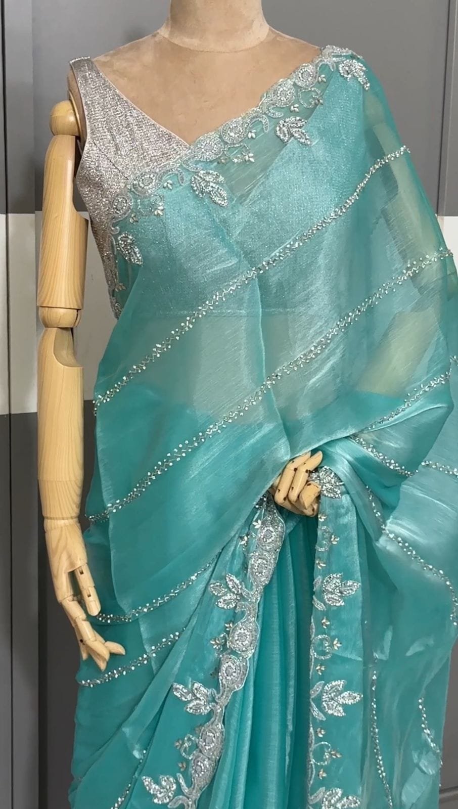 Premium Jimmy Choo Stonework Saree image 1