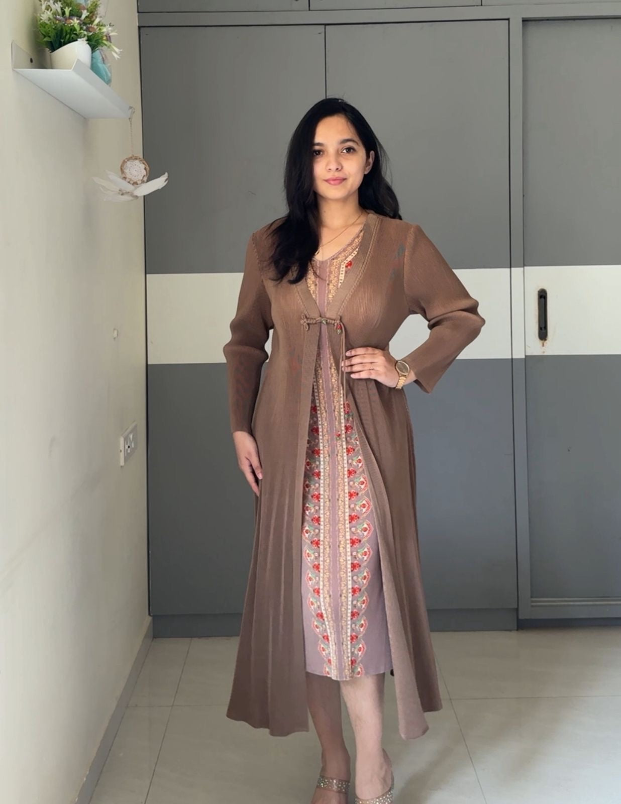 Heritage Panel Pleated Dress