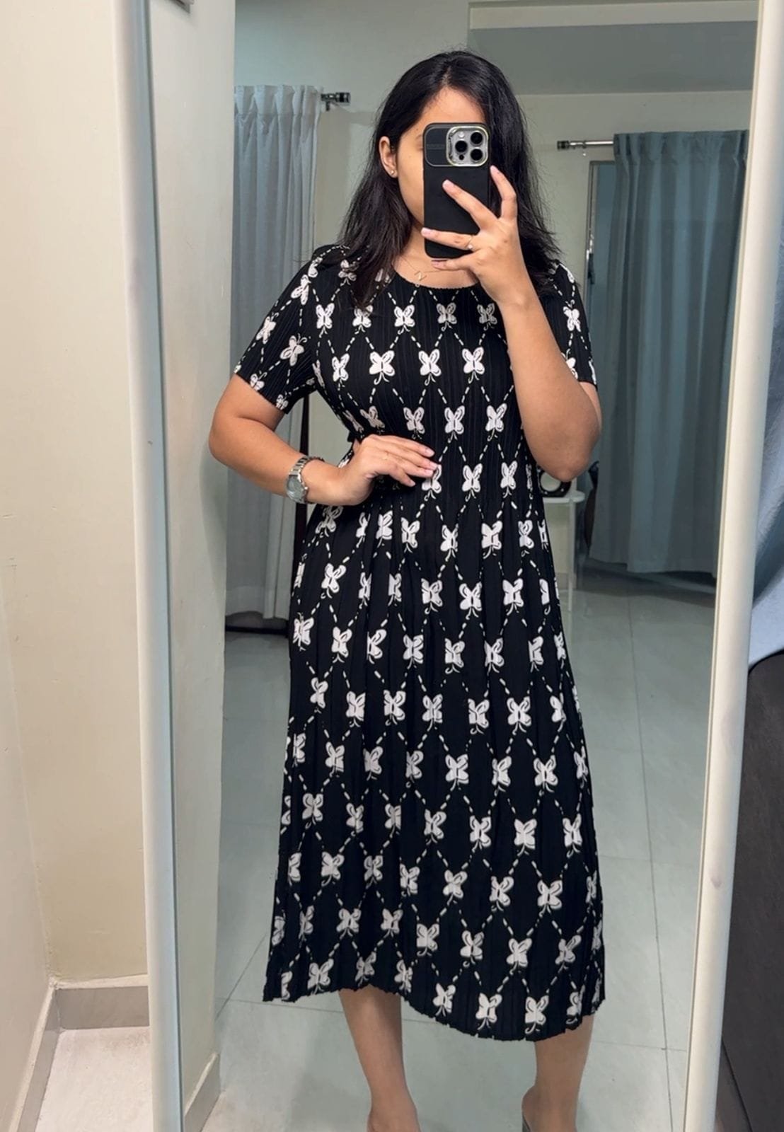 Tilly Pleated Midi Dress - 6 image