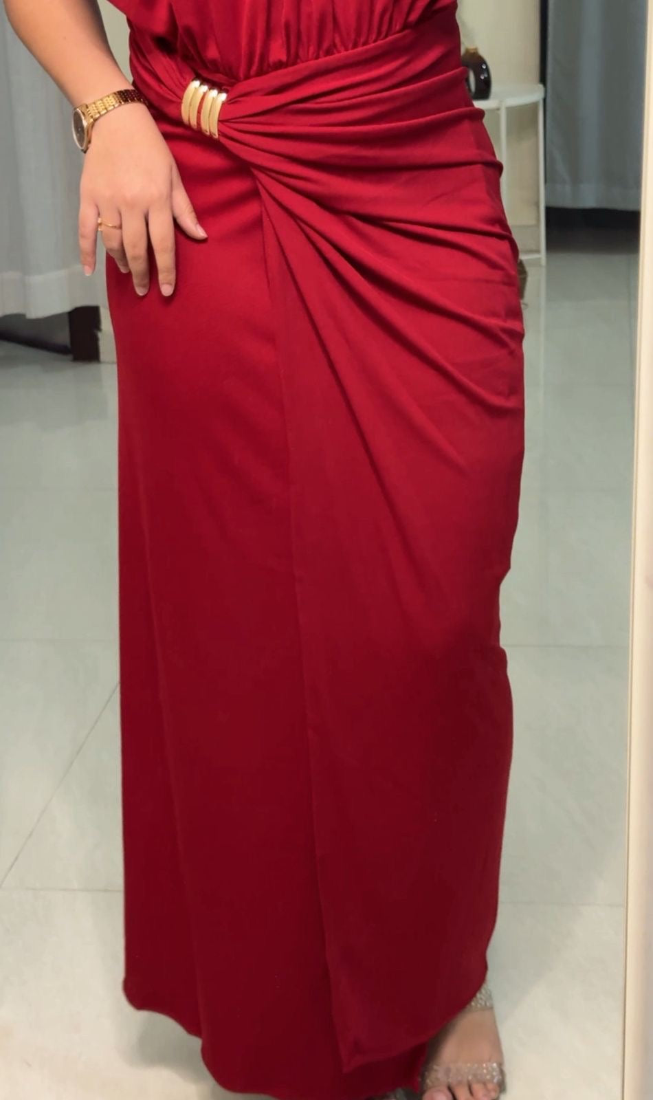 Tray Draped Maxi Dress