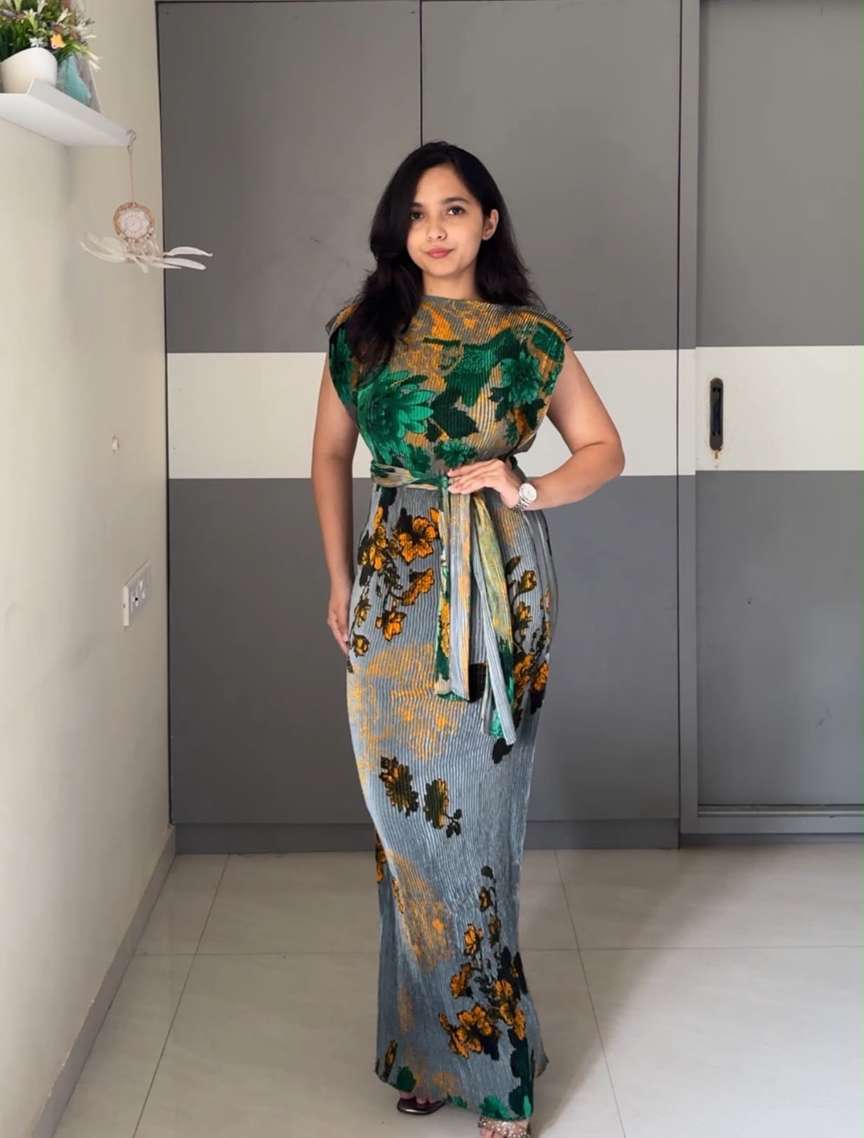 Hima Tie Up Maxi Dress 2