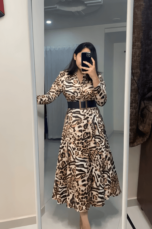 Naira Animal Print Dress image 1