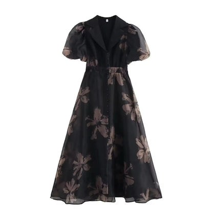 Belen Organza Floral Dress image 0
