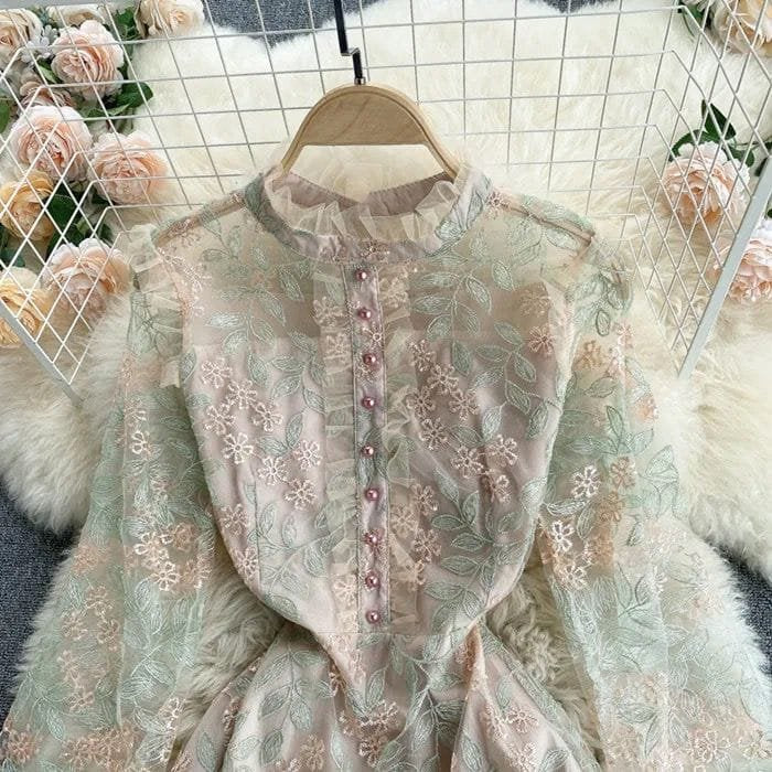 Leonia Lace Embroidered Dress image 1