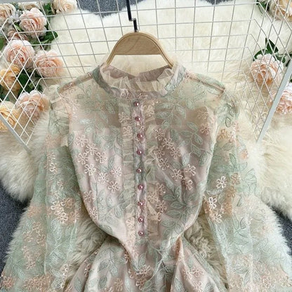 Leonia Lace Embroidered Dress image 1