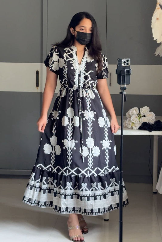 Natali Floral Printed Dress image 0