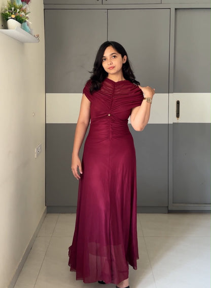 Eden Mesh Maxi Dress