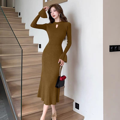 Aron Bodycon Dress - Brown image