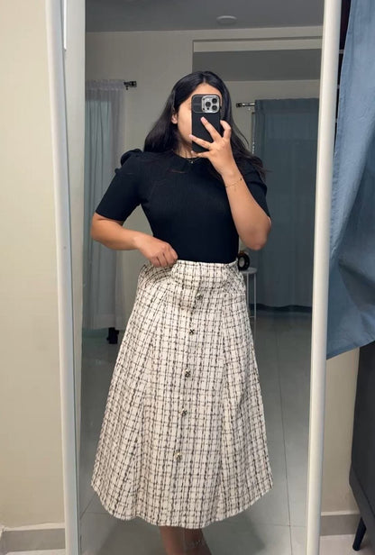 Flor Button Down Skirts - Brown image