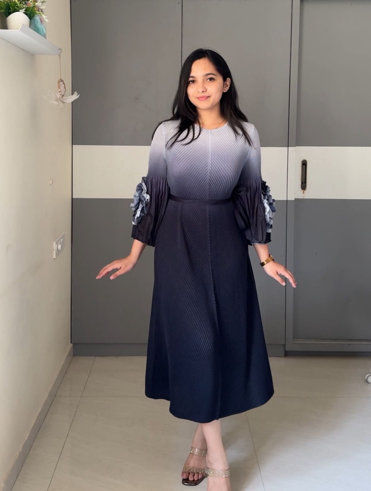 Siri Exclusive Pleated Dress